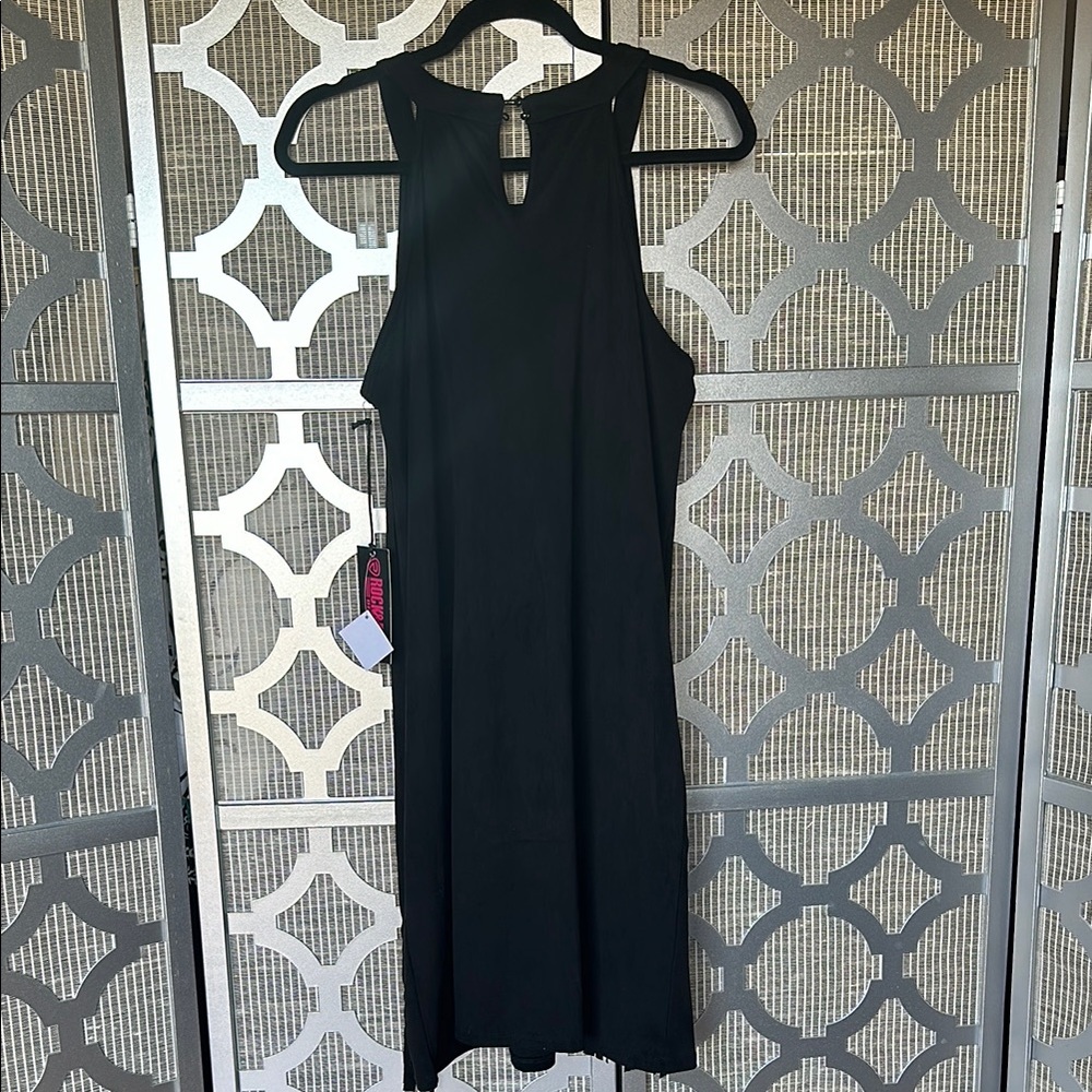 ROCK&ROLL Elegant Black Sleeveless Dress - Picture 2 of 8